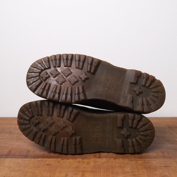 Doc Martens mens oxfords Made in England leather Brown Size 9 - Picture 8 of 11